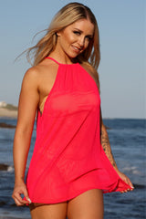 Watermelon Beach Side Cover-Up
